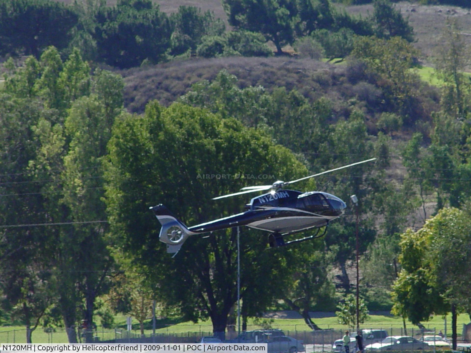 N120MH, 2004 Eurocopter EC-120B Colibri C/N 1390, Flaring out preparing to move to helipad