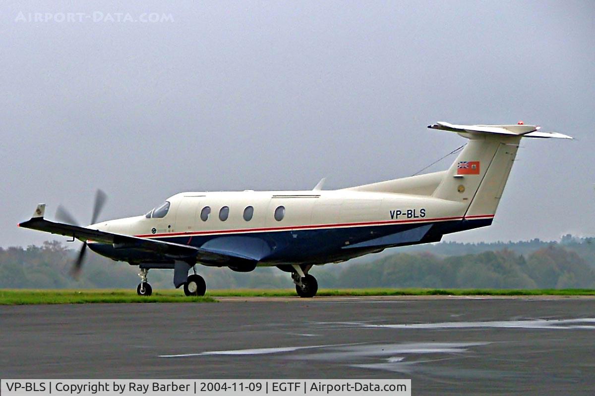 VP-BLS, 1997 Pilatus PC-12/45 C/N 176, Pilatus PC-12/45 [176] Fairoaks~G 09/11/2004. Seen taxiing out for departure.