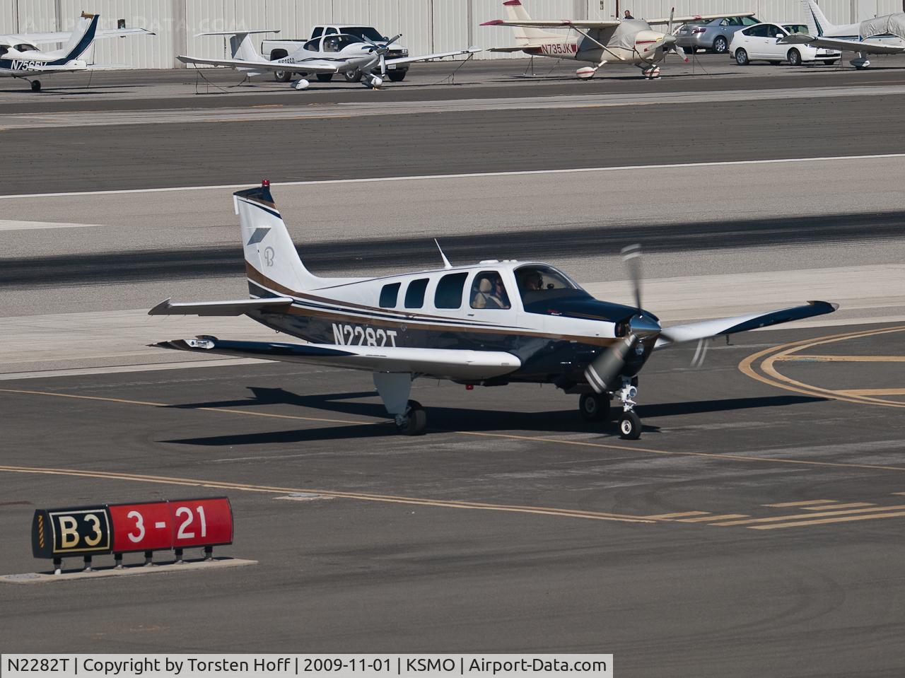 N2282T, Raytheon G36 C/N E-3724, N2282T crossing the runway