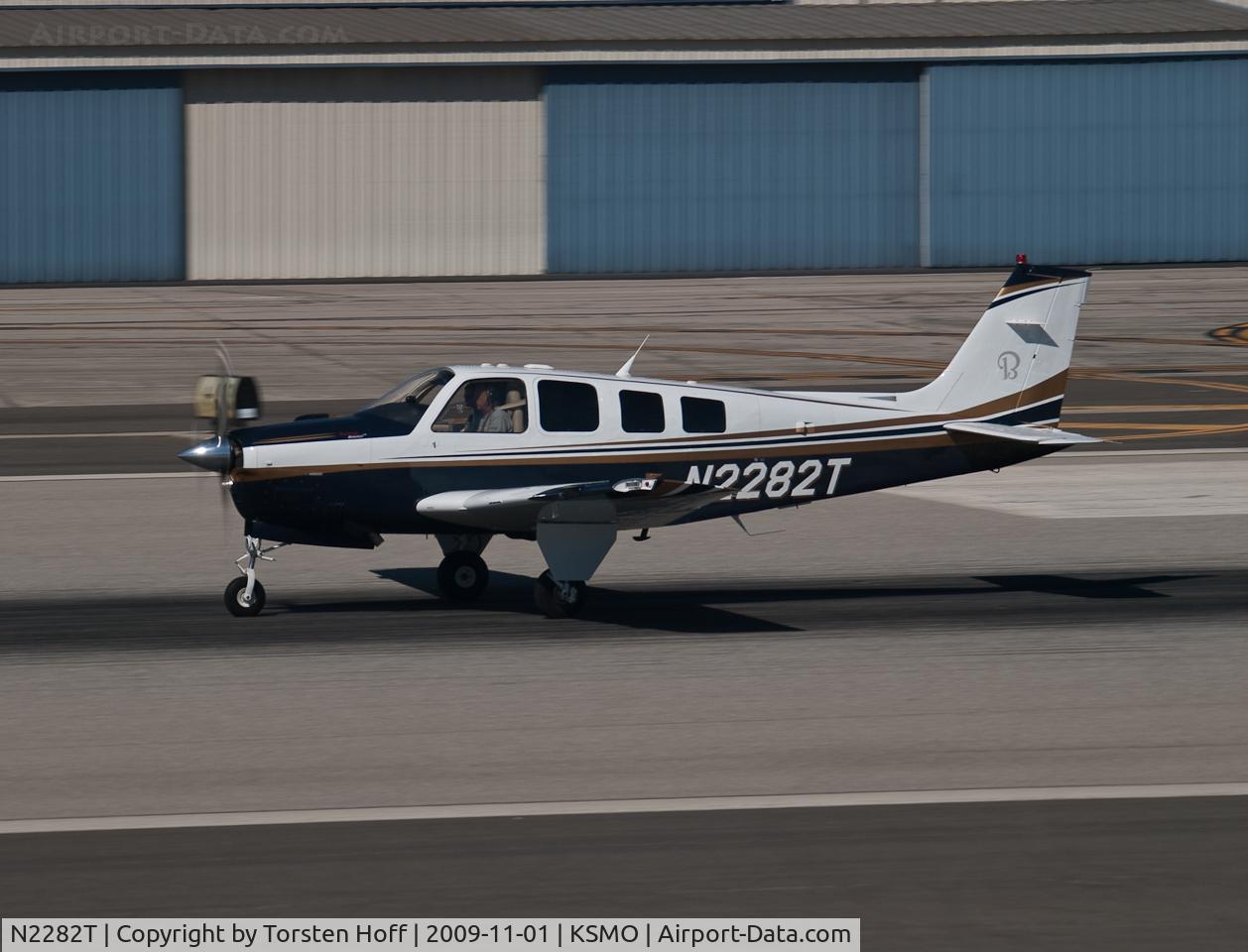 N2282T, Raytheon G36 C/N E-3724, N2282T departing from RWY 21