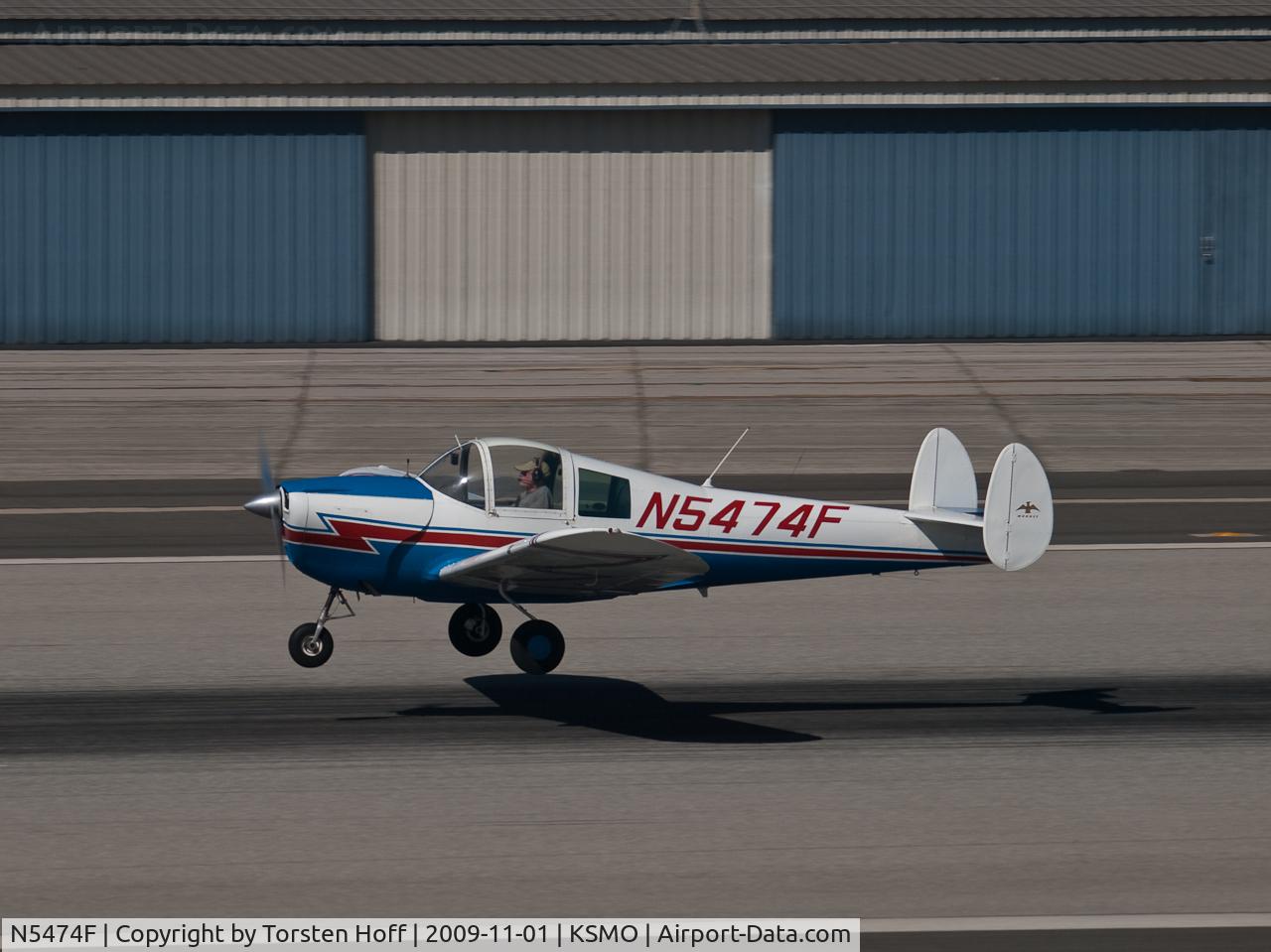 N5474F, 1968 Mooney A2a Cadet C/N B-274, N5474F departing from RWY 21