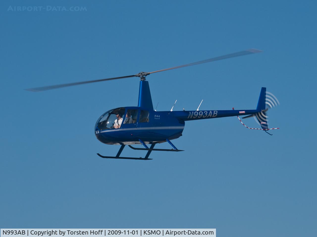 N993AB, Robinson R44 Raven II C/N 12721, N993AB arriving on RWY 21