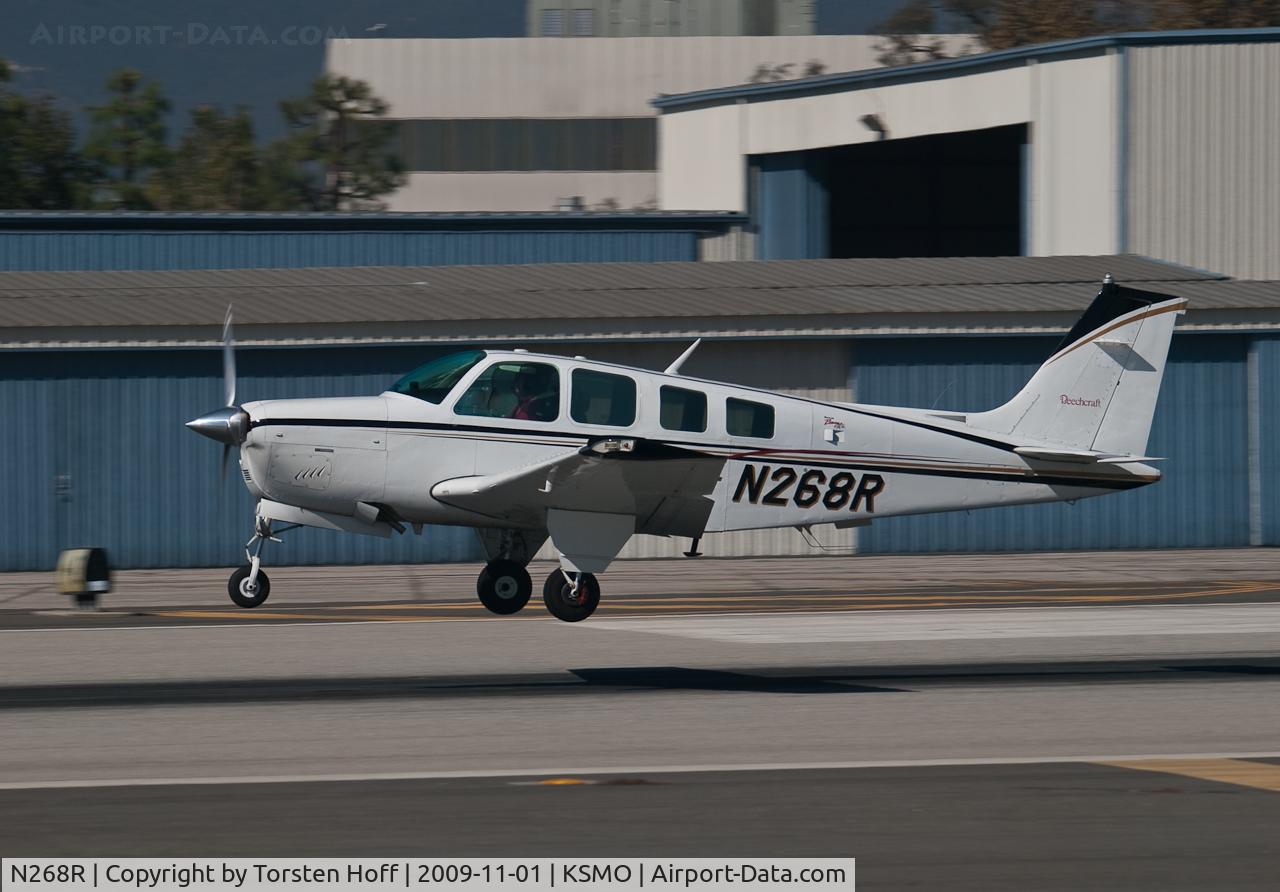 N268R, 1977 Beech A36 Bonanza 36 C/N E-1092, N268R arriving on RWY 21