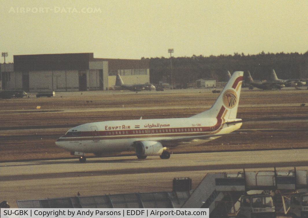 SU-GBK, 1992 Boeing 737-566 C/N 26052, Taken in its original Egypt air col scheme
