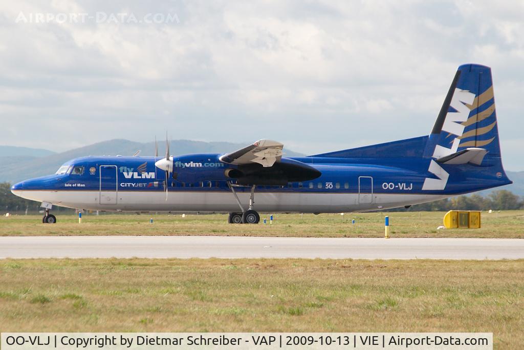 OO-VLJ, 1987 Fokker 50 C/N 20105, VLM Fokker 50