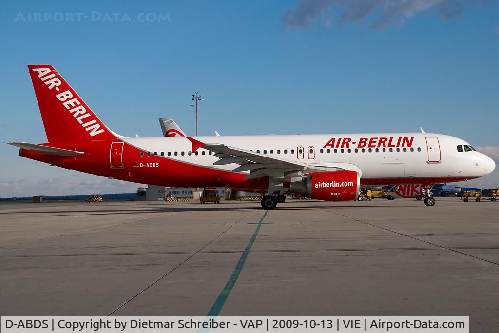 D-ABDS, 2007 Airbus A320-214 C/N 3289, Air Berlin Airbus 320