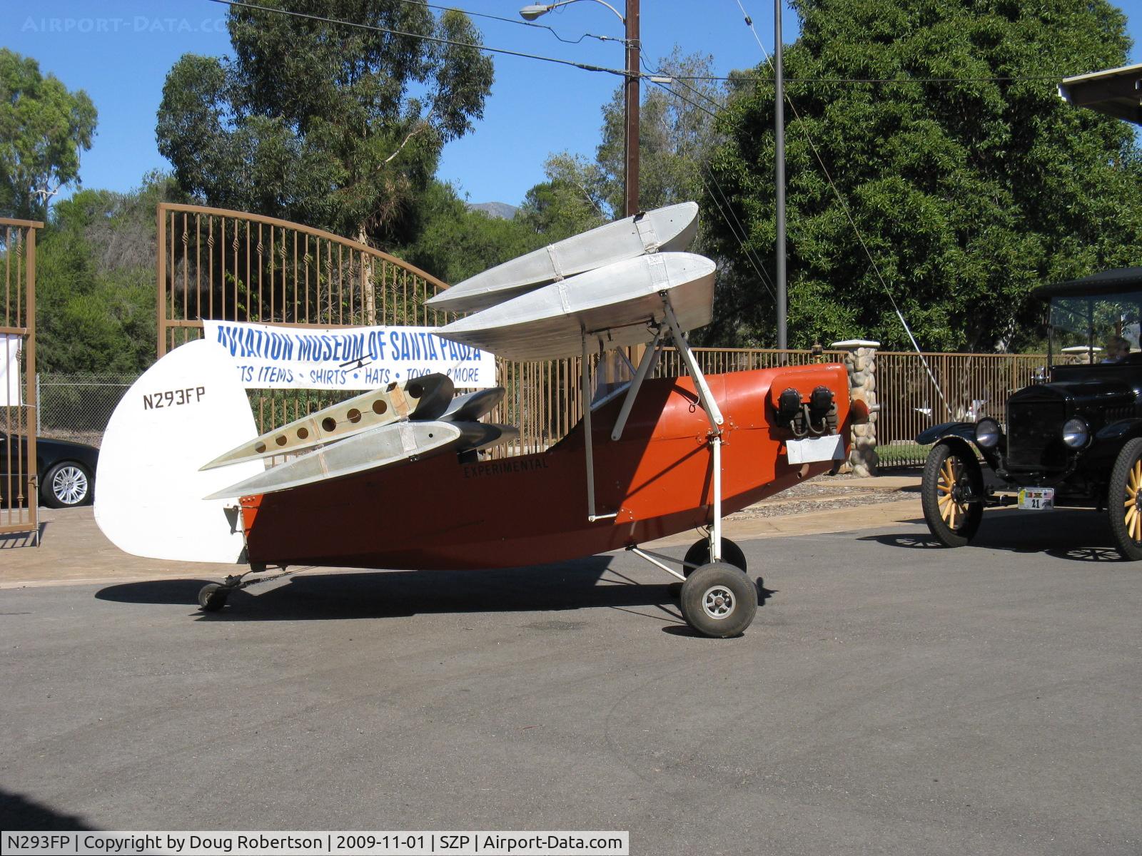 N293FP, Mignet HM.293 Replica Pou-du-Ciel C/N FP100, 1983 Frank Perry/ Henri Mignet HM293 Pou du Ciel ('Sky Louse' or 'Flying Flea') Ultralight Experimental class, tandem folding wings. French design from 1930s, Hercules 40 Hp engine