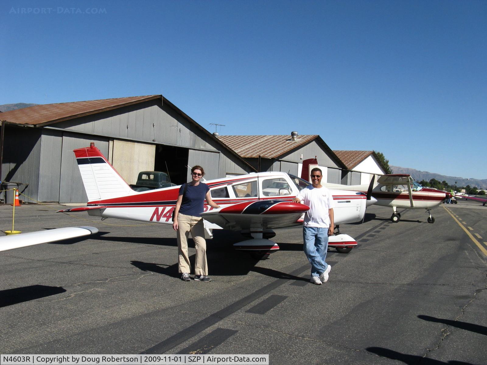 N4603R, 1965 Piper PA-28-140 Cherokee C/N 28-21351, 1965 Piper PA-28-140 CHEROKEE, Lycoming 0-320-E2A 150 Hp, Heidi & Herm