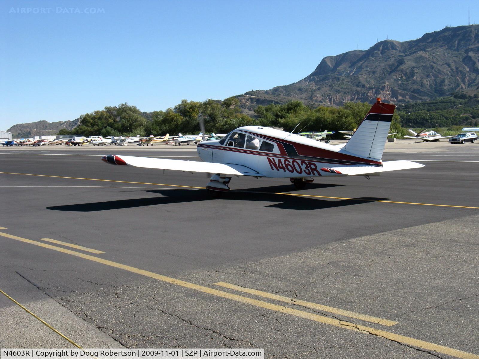 N4603R, 1965 Piper PA-28-140 Cherokee C/N 28-21351, 1965 Piper PA-28-140 CHEROKEE, Lycoming 0-320-E2A 150 Hp, taxi to Rwy 22