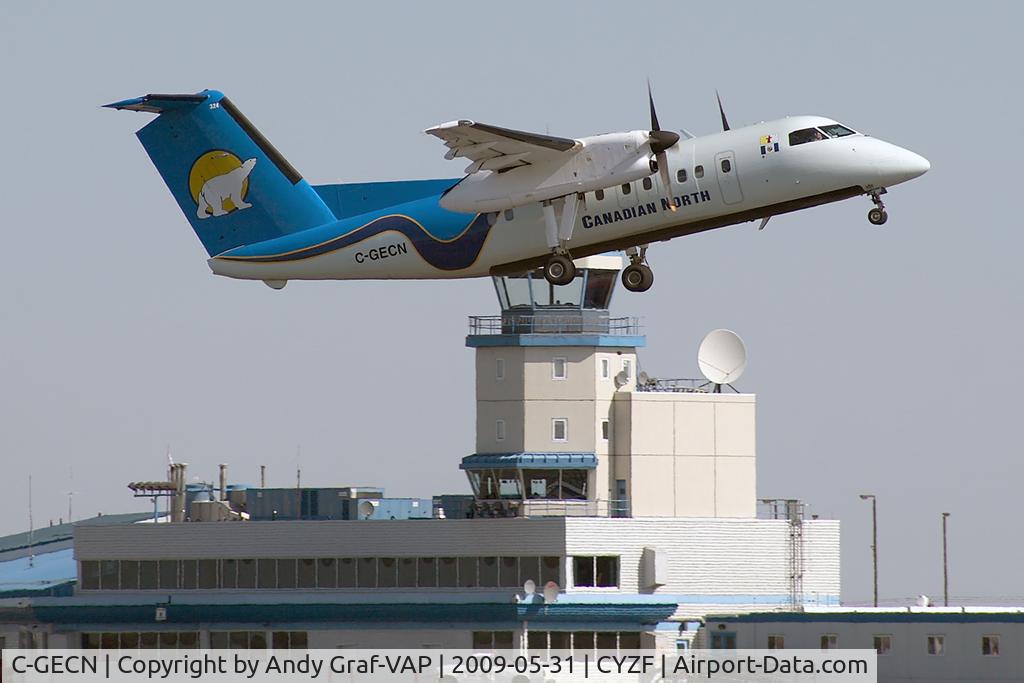 C-GECN, 1992 De Havilland Canada DHC-8-102 Dash 8 C/N 324, Canadian North DHC 8-100