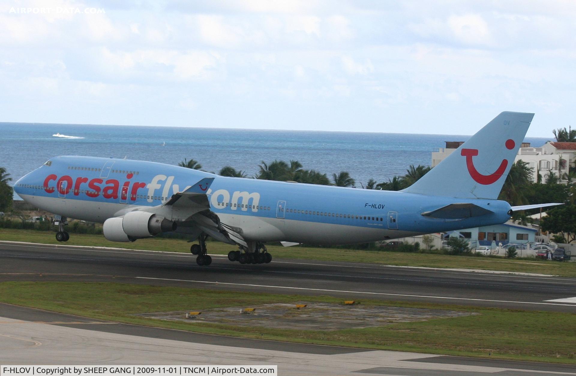 F-HLOV, 1992 Boeing 747-422 C/N 25379, landing at tncm