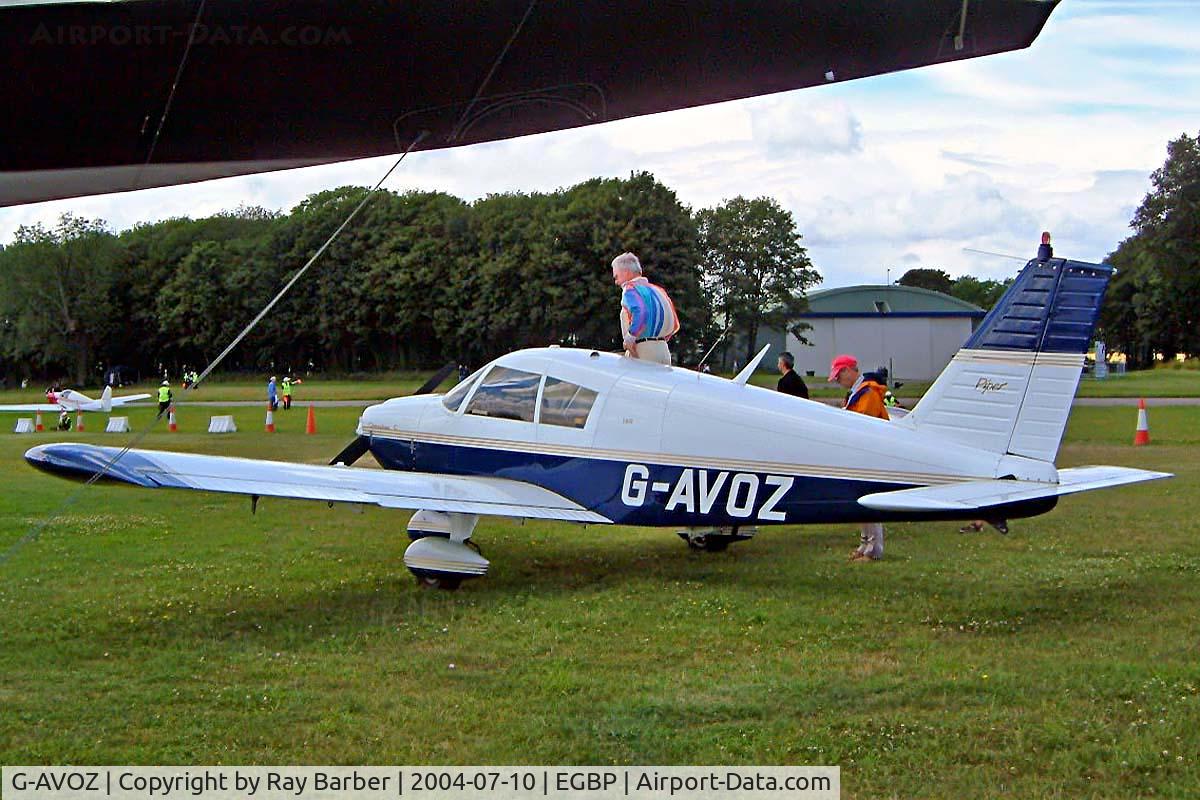 G-AVOZ, 1966 Piper PA-28-180 Cherokee C/N 28-3711, Piper PA-28-180 Cherokee C [28-3711] Kemble~G 10/07/2004. Seen at the PFA Fly in 2004 Kemble UK.