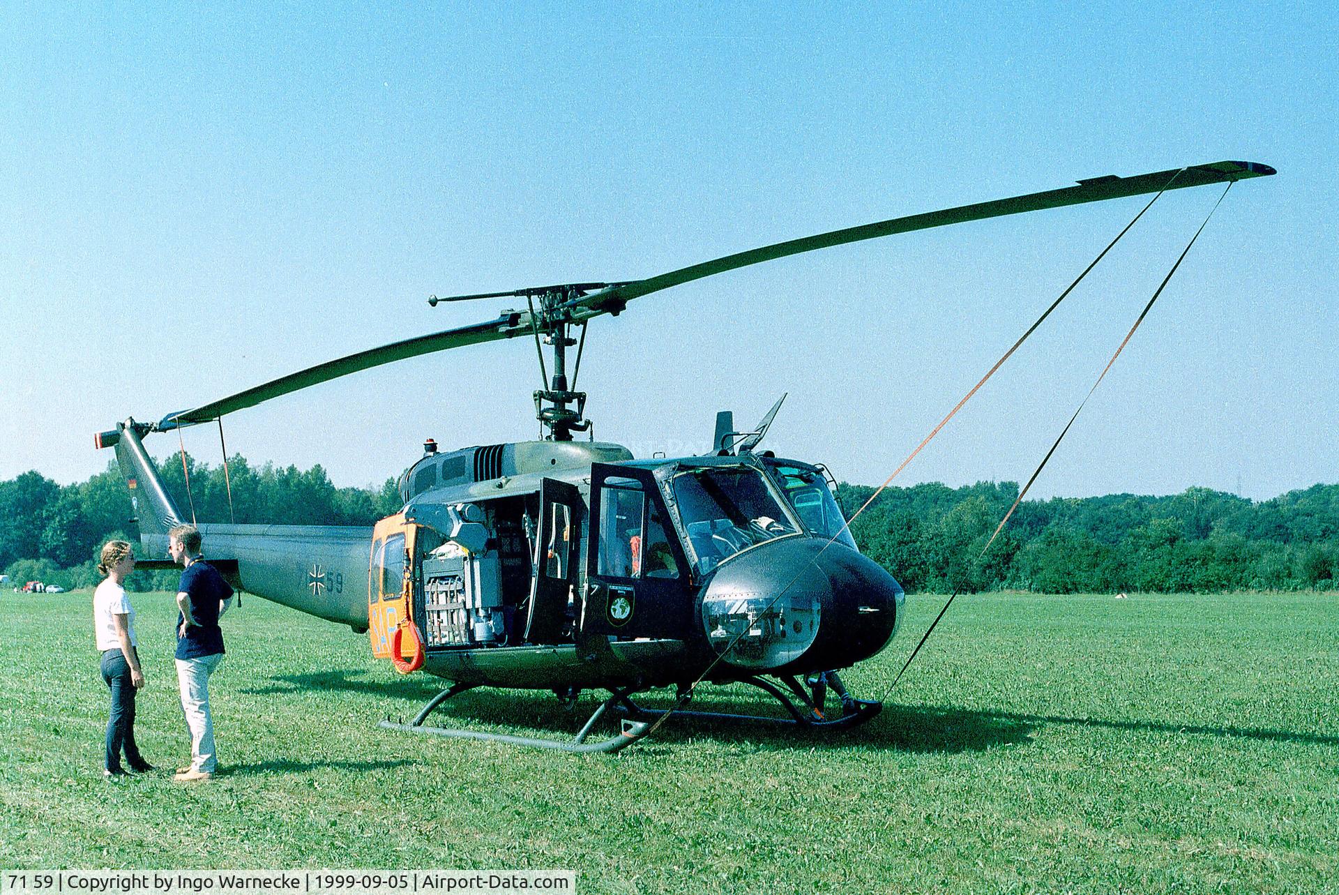 71 59, Bell (Dornier) Bell (Dornier) C/N 8219, Bell (license built by Dornier) UH-1D of the Luftwaffe at the 1999 Langenfeld airshow