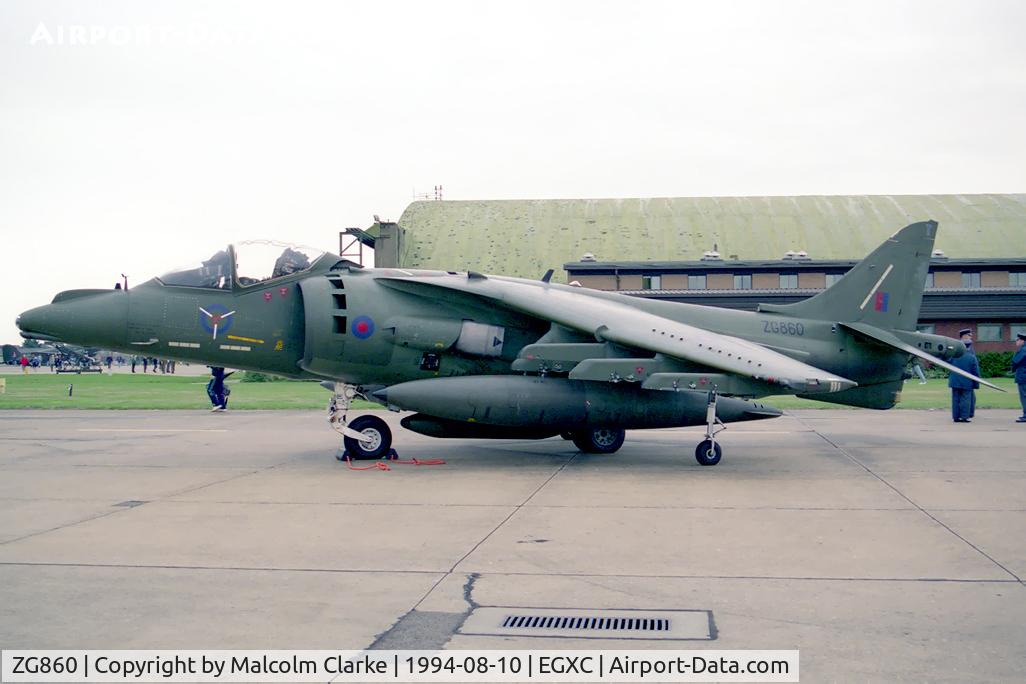 ZG860, British Aerospace Harrier GR.7 C/N P92, British Aerospace Harrier GR7 from RAF SAOEU, Boscombe Down at RAF Coningsby's Photocall 94.