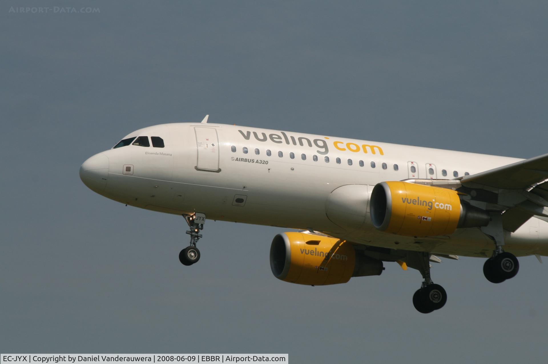 EC-JYX, 2006 Airbus A320-214 C/N 2962, arrival of flight VY7060 to rwy 25L