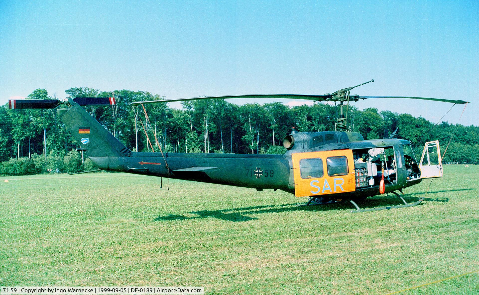 71 59, Bell (Dornier) Bell (Dornier) C/N 8219, Bell (license built by Dornier) UH-1D of the Luftwaffe at the 1999 Langenfeld airshow