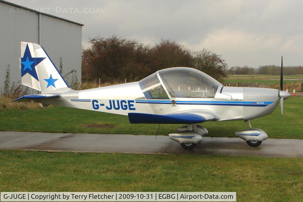 G-JUGE, 2003 Cosmik EV-97 TeamEurostar UK C/N 1709, Resident Cosmick EV-97 at Leicester on the All Hallows Day Fly-in