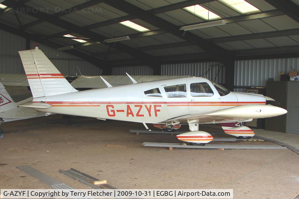 G-AZYF, 1968 Piper PA-28-180 Cherokee C/N 28-5227, Resident Piper PA-28-180  at Leicester on the All Hallows Day Fly-in