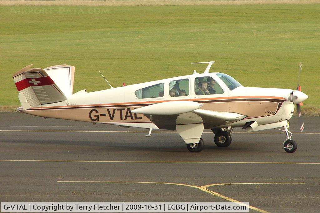 G-VTAL, 1965 Beech V35 Bonanza C/N D-7978, Beech Bonanza at Leicester on the All Hallows Day Fly-in