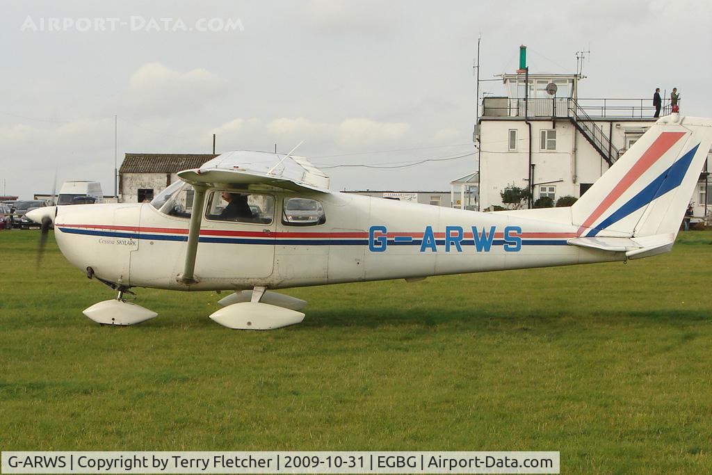 G-ARWS, 1962 Cessna 175C Skylark C/N 17557102, Cessna 175C from Derby at Leicester on the All Hallows Day Fly-in