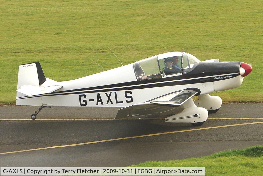 G-AXLS, 1959 Jodel DR-105A Ambassadeur C/N 86, Jodel D105A at Leicester on the All Hallows Day Fly-in