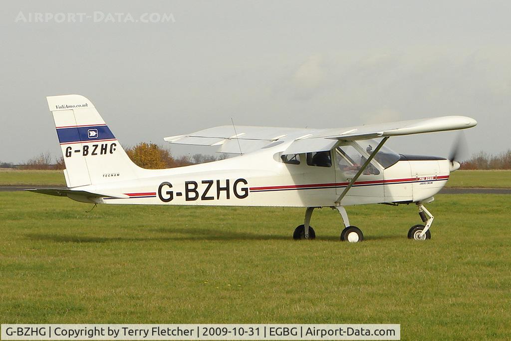 G-BZHG, 2000 Tecnam P-92EM Echo C/N PFA 318-13606, TECNAM P92-EM ECHO at Leicester on the All Hallows Day Fly-in