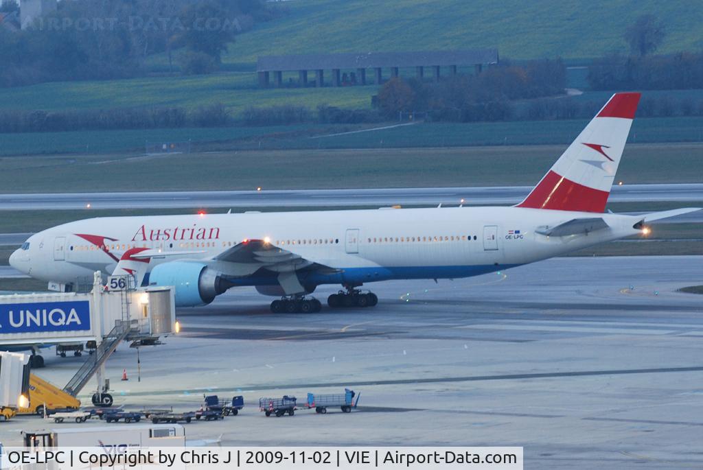 OE-LPC, 2002 Boeing 777-2Z9/ER C/N 29313, Austrian Airlines Boeing 777-2Z9