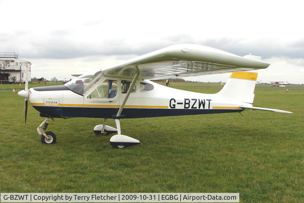 G-BZWT, 2001 Tecnam P-92EA Echo C/N PFA 318-13681, TECNAM P92-EA ECHO at Leicester on the All Hallows Day Fly-in