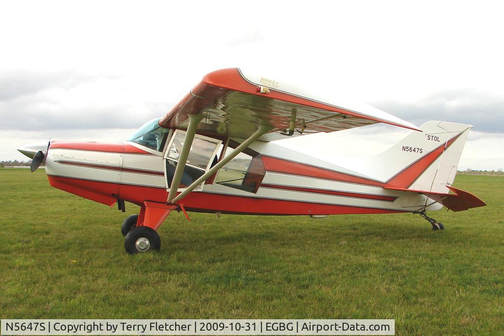 N5647S, 1980 Maule M-5-235C Lunar Rocket C/N 7345C, Maule from Abbotts Bromley at Leicester on the All Hallows Day Fly-in