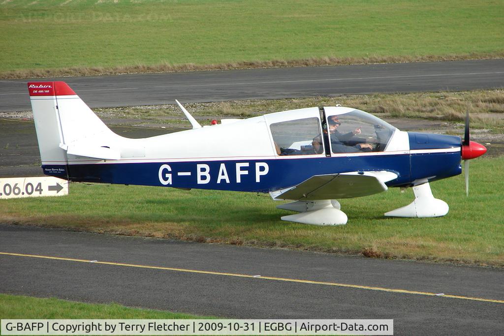 G-BAFP, 1972 Robin DR-400-160 Chevalier C/N 735, Robin DR400/160 at Leicester on the All Hallows Day Fly-in