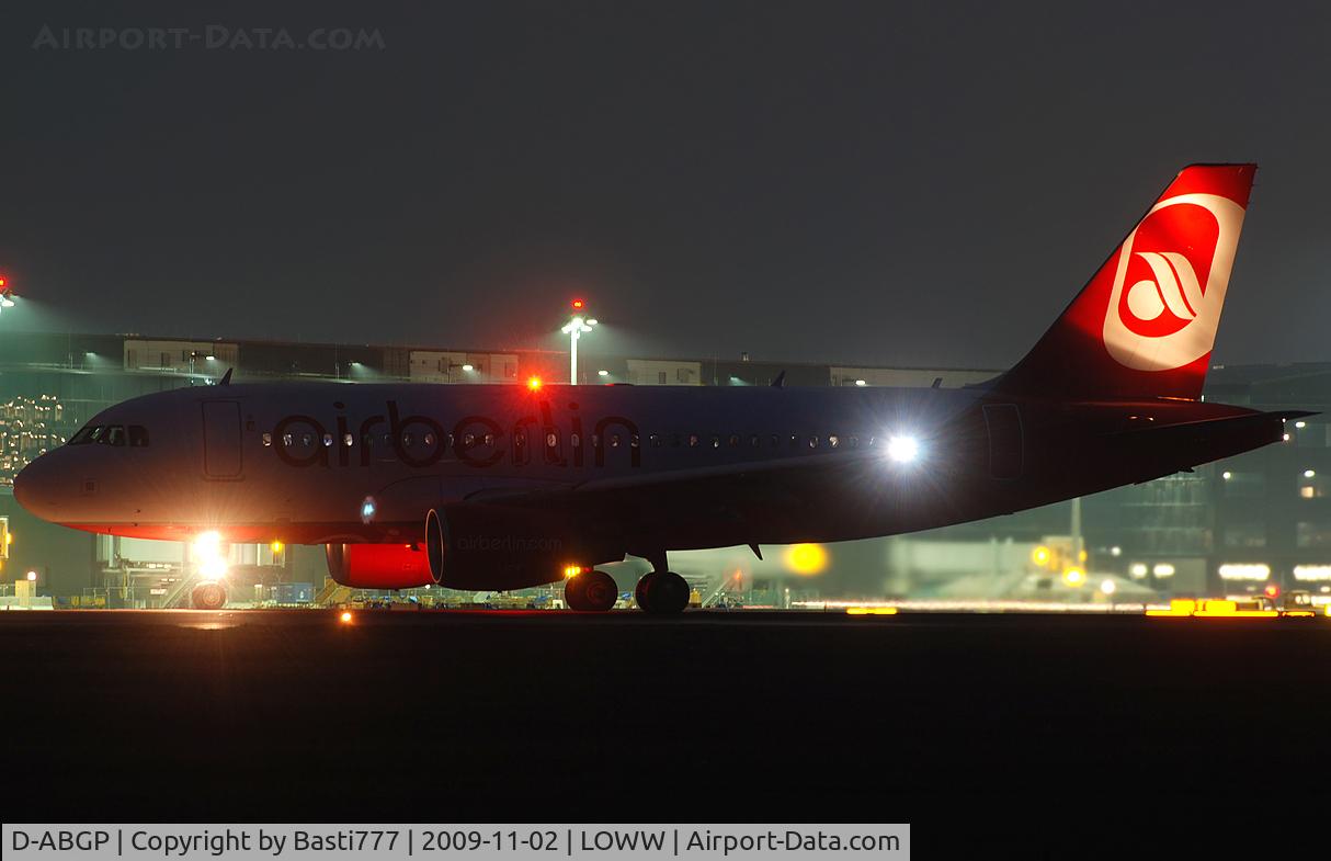 D-ABGP, 2008 Airbus A319-112 C/N 3728, NIght shot at VIE