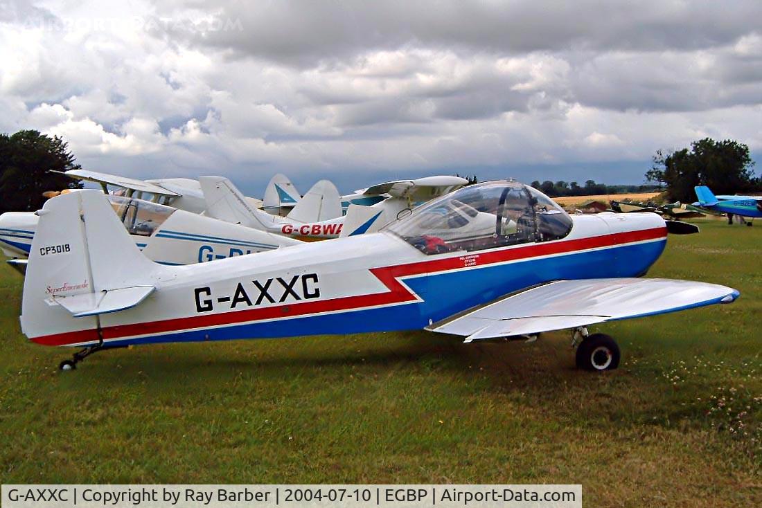 G-AXXC, 1959 Piel CP-301B Emeraude C/N 117, Piel CP-301B Emeraude [117] Kemble~G 10/07/2004. Seen at the PFA Fly in 2004 Kemble UK.