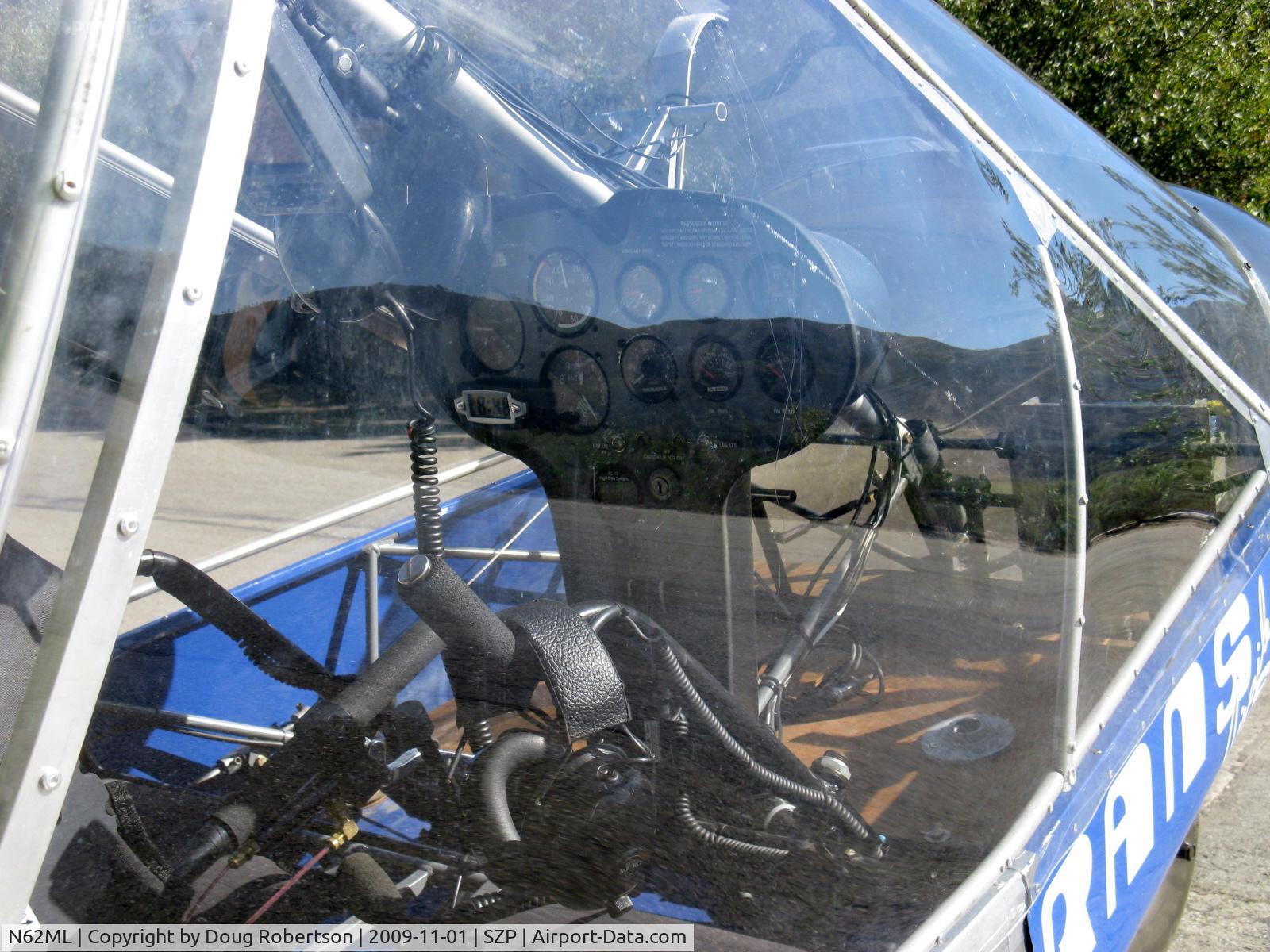 N62ML, Rans S-12 Airaile C/N 03960701, 2008 Lockhart RANS S-12 AIRAILE, Rotax pusher, panel, side-by-side  seating