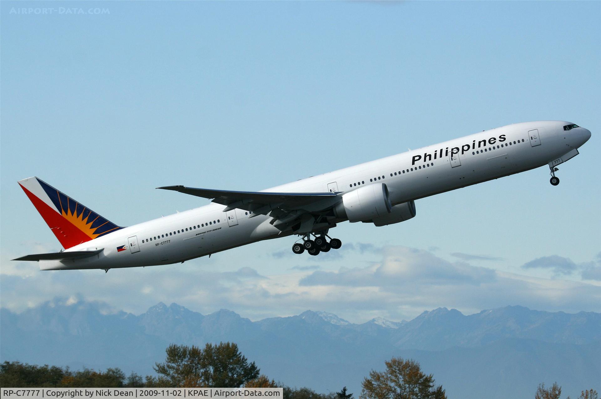 RP-C7777, 2009 Boeing 777-36N/ER C/N 37709, KPAE