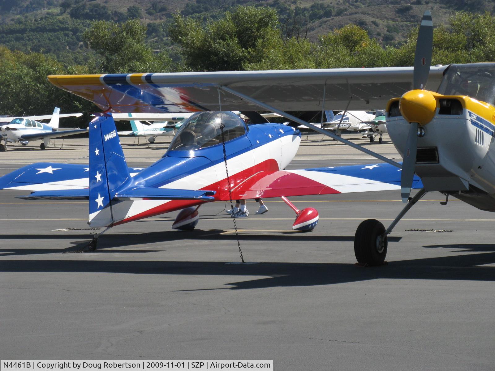 N4461B, Vans RV-8 C/N 81994, 2008 Gaylor VAN's RV-8, transient parking