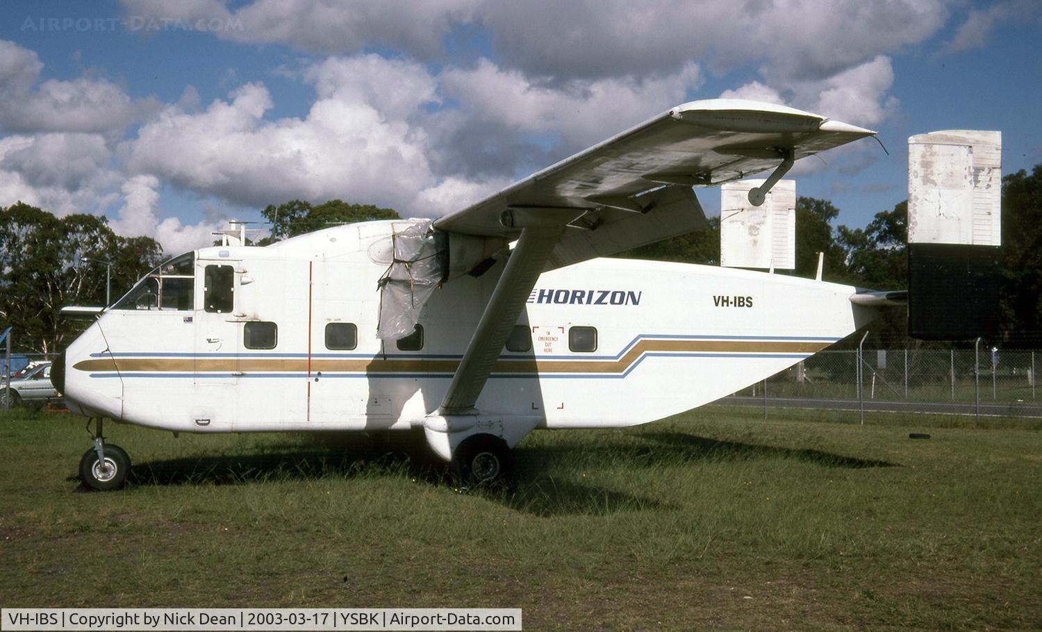 VH-IBS, 1971 Short SC-7 Skyvan 3-100 C/N SH.1893, YSBK