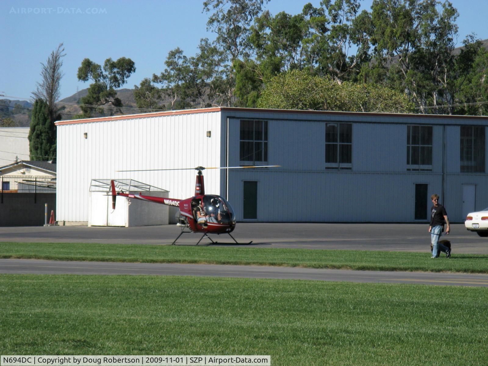 N694DC, 2004 Robinson R22 Beta C/N 3573, 2004 Robinson R-22 BETA, Lycoming O-360 derated to 131 Hp, landed
