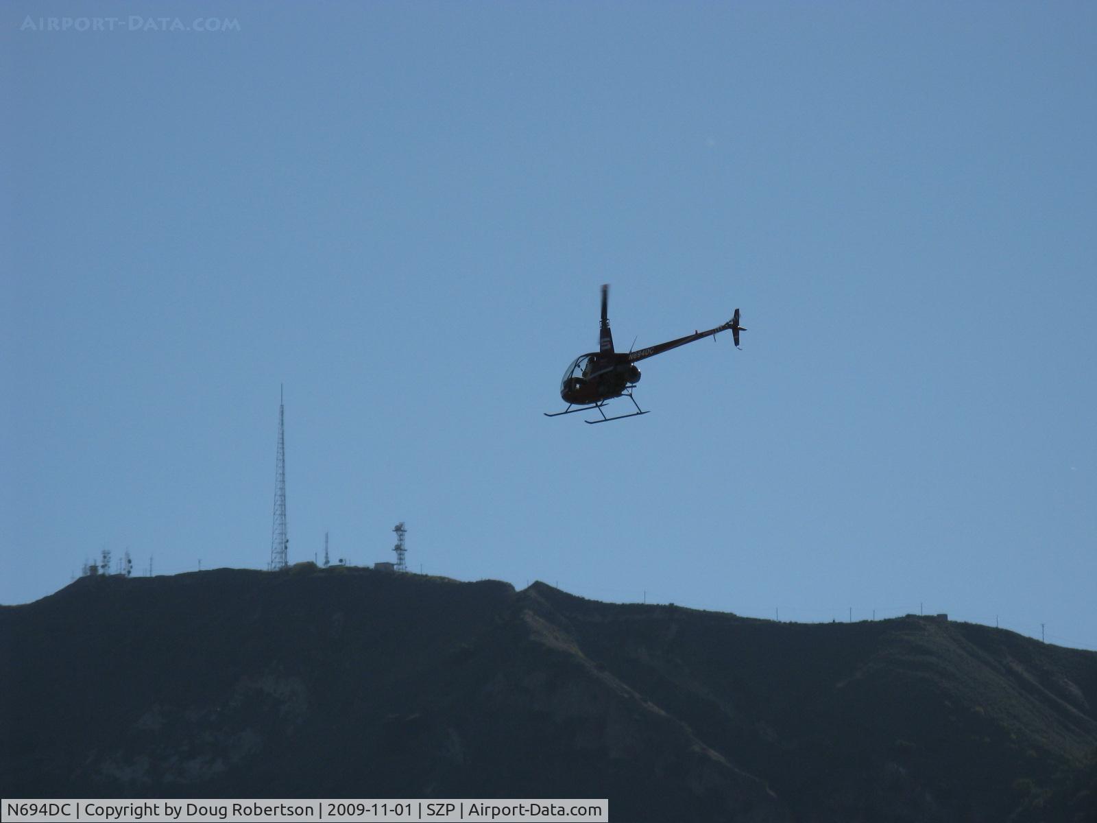 N694DC, 2004 Robinson R22 Beta C/N 3573, 2004 Robinson R-22 BETA, Lycoming O-360 derated to 131 Hp, departure