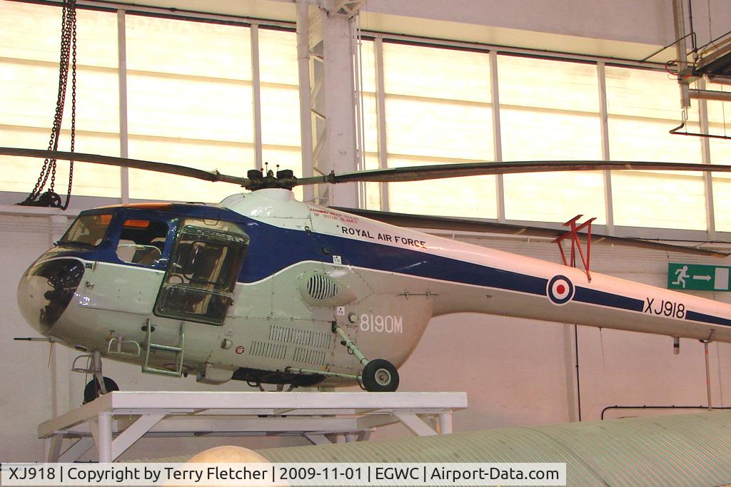 XJ918, Bristol 171 Sycamore HR.14 C/N 13414, exhibited at the RAF Museum at Cosford