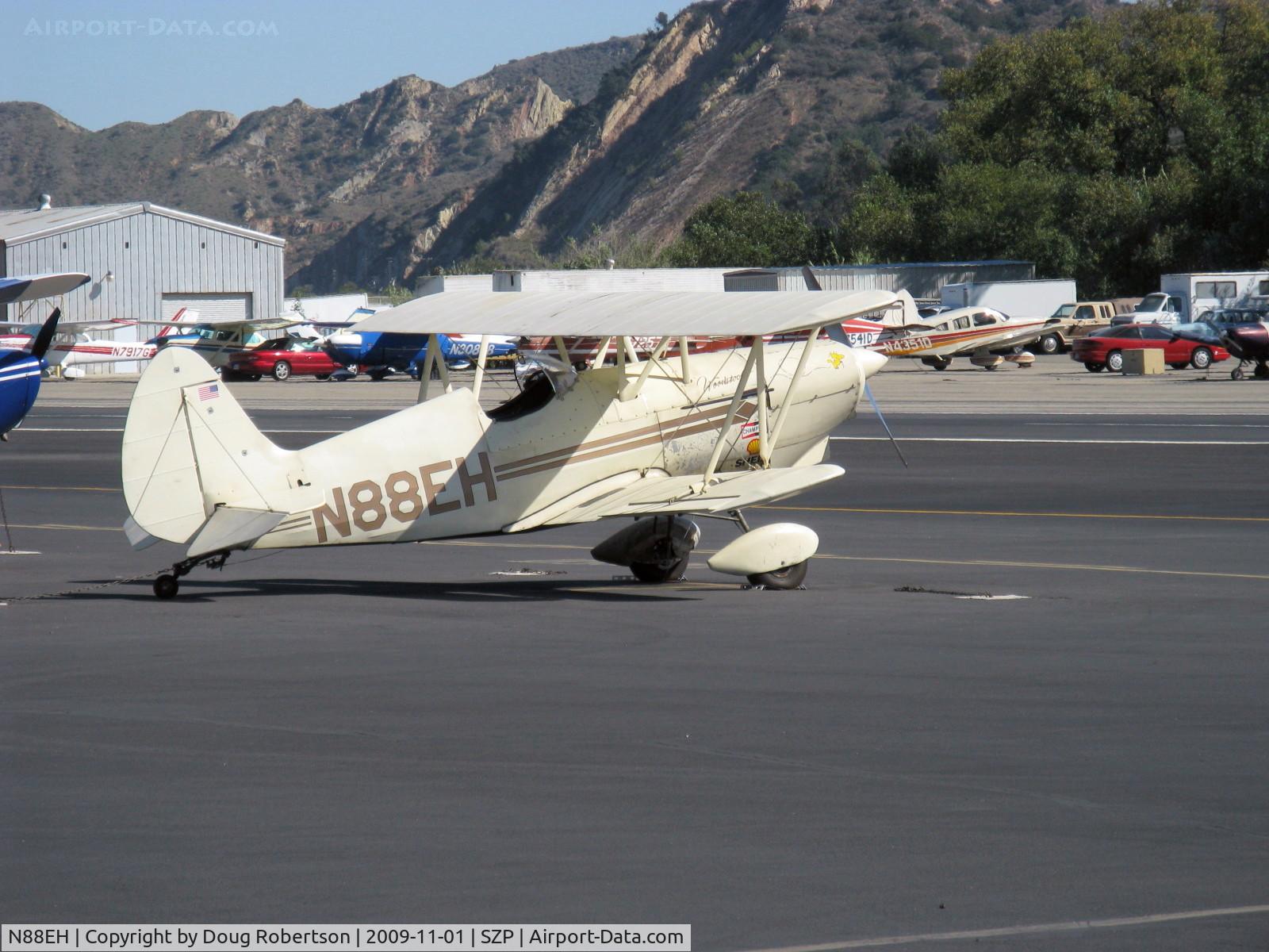N88EH, 1970 EAA Biplane C/N EHH-1, 1970 Hooper EAA BIPLANE, Model P ACRO SPORT 'Woodstock', Lycoming O-290 135 Hp, design version by Paul Poberezny-EAA Founder
