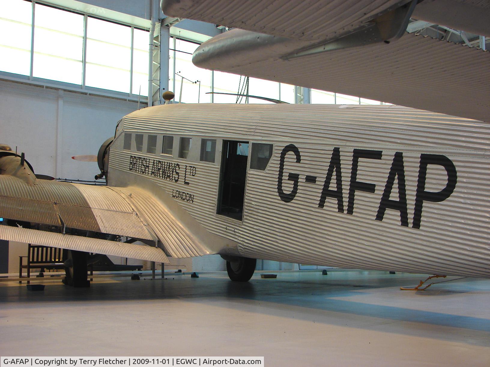 G-AFAP, Junkers (CASA) 352L (Ju-52) C/N 163, exhibited at the RAF Museum at Cosford
