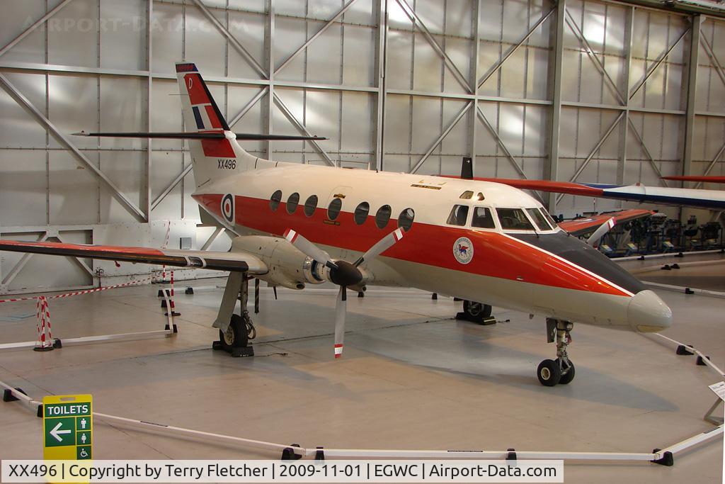 XX496, 1975 Scottish Aviation HP-137 Jetstream T.1 C/N 276, exhibited at the RAF Museum at Cosford