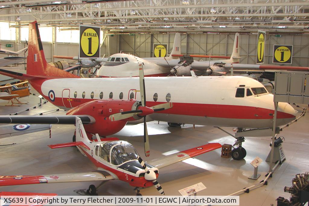 XS639, 1967 Hawker Siddeley HS-780 Andover E3A C/N Set23/BN23, exhibited at the RAF Museum at Cosford
