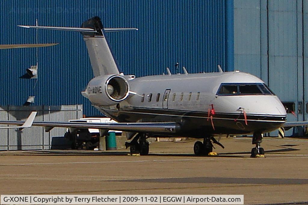 G-XONE, 1999 Bombardier Challenger 604 (CL-600-2B16) C/N 5426, Challenger 604 at Luton