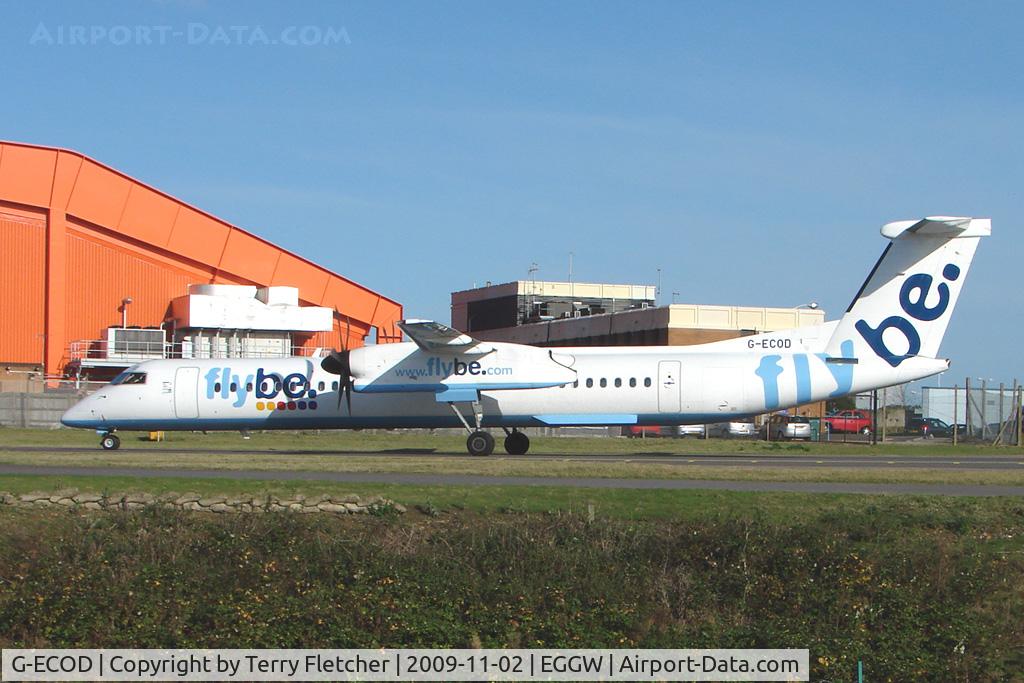 G-ECOD, 2008 De Havilland Canada DHC-8-402Q Dash 8 C/N 4206, FlyBe Dash 8 at Luton