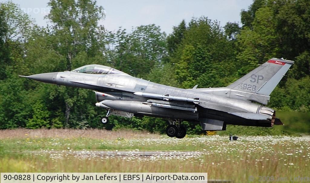 90-0828, General Dynamics F-16CG Night Falcon C/N CC-28, USAF