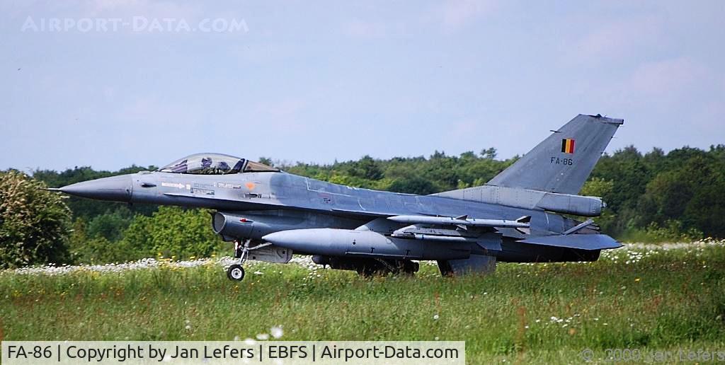 FA-86, SABCA F-16AM Fighting Falcon C/N 6H-86, Belgium Air Force