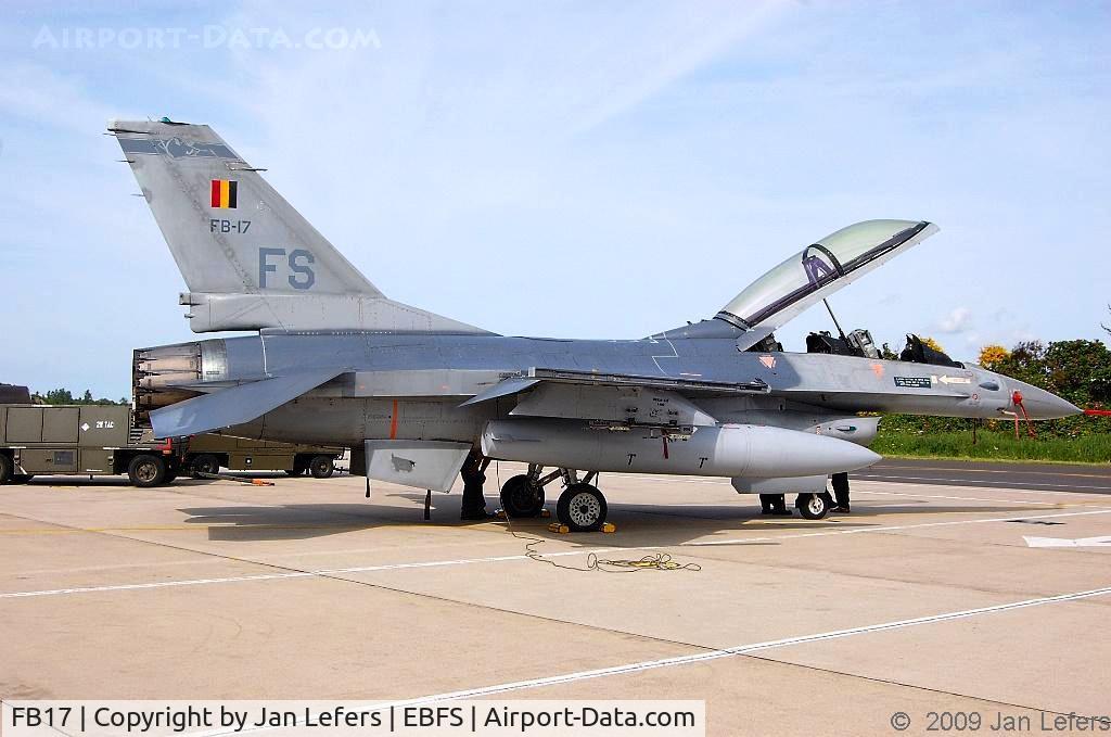 FB17, General Dynamics F-16BM Fighting Falcon C/N 6J-17, F-16 Belgium Air Force
