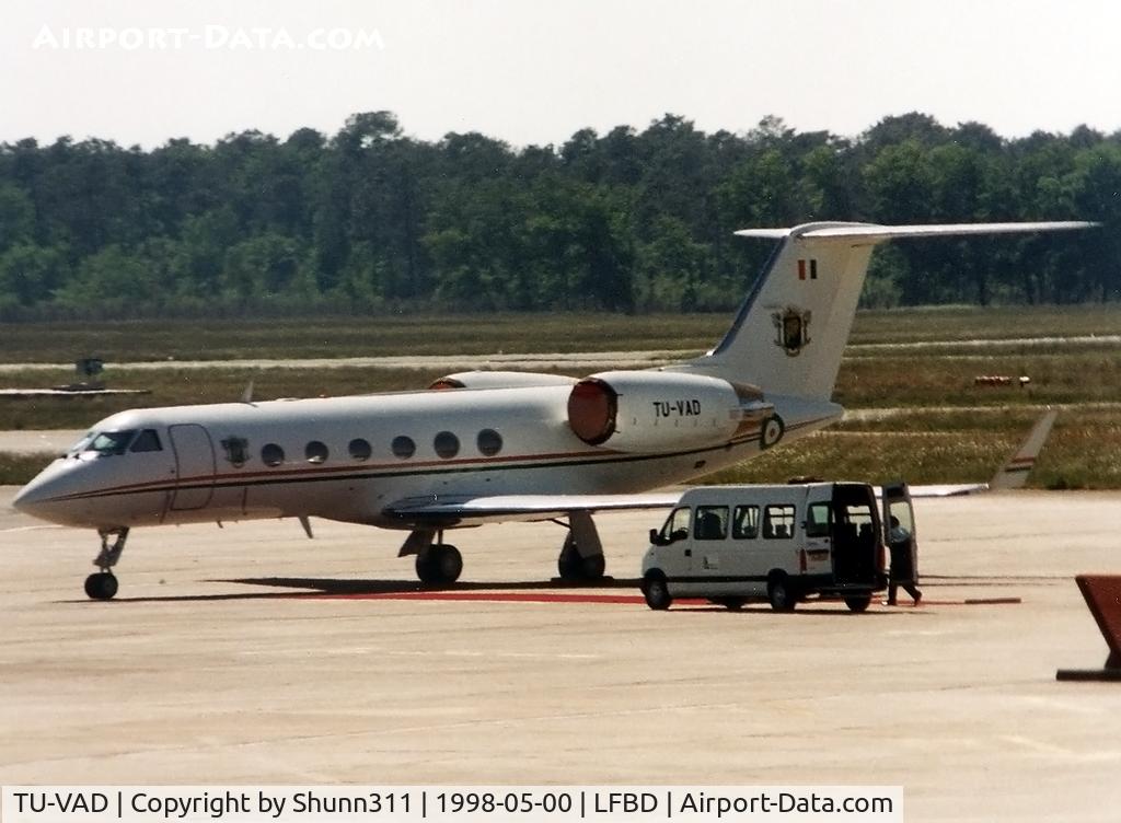 TU-VAD, 1988 Gulfstream Aerospace G-IV C/N 1019, Parked at the Terminal...