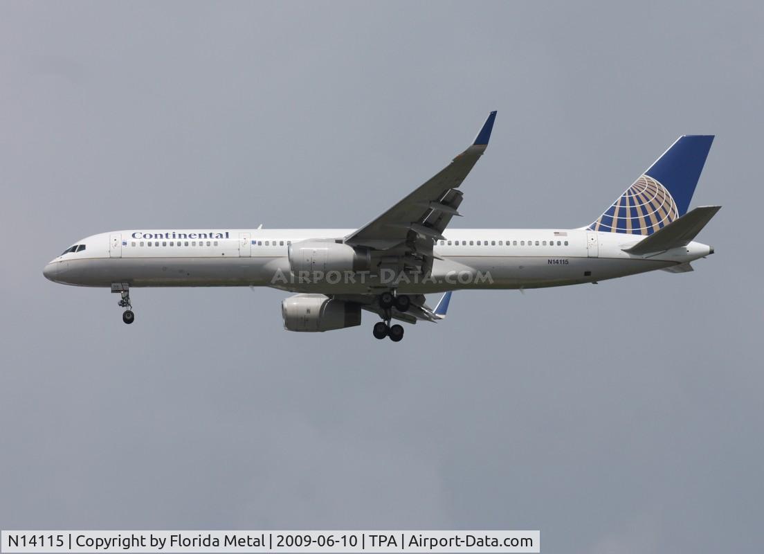 N14115, 1995 Boeing 757-224 C/N 27557, Continental 757-200